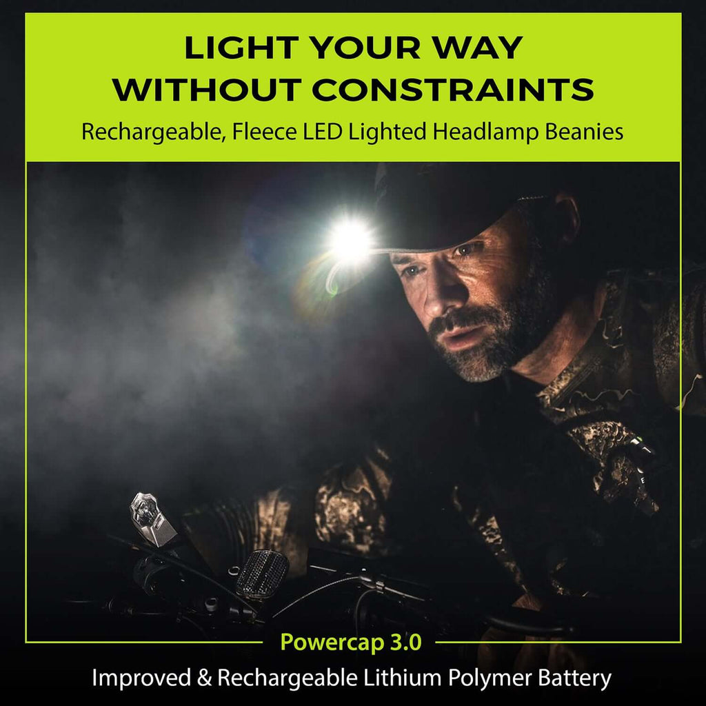 POWERCAP 3.0 Rechargeable LED Lighted Headlamp Hat