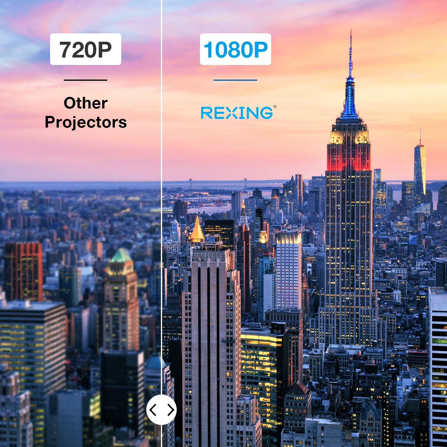 Smart Home Projector HD Autofocus with 3D Support
