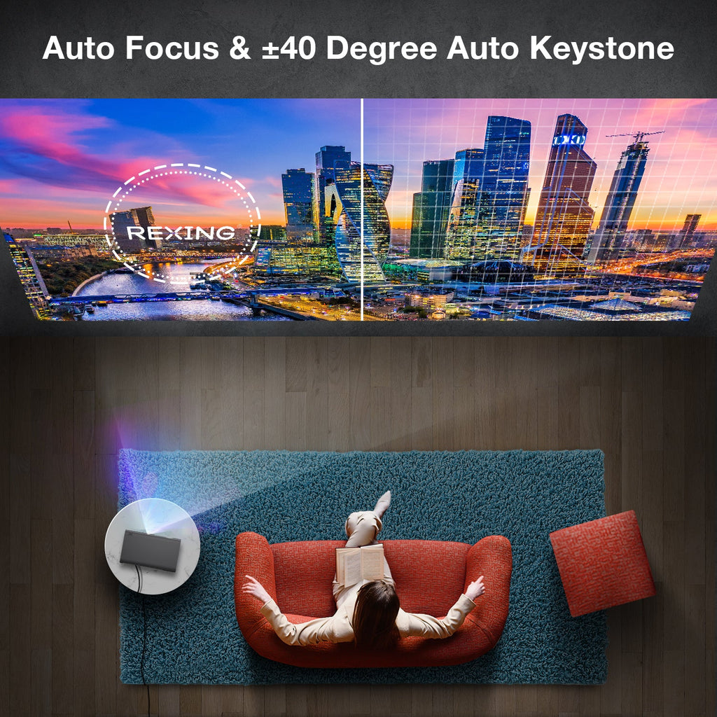 Smart Home Projector HD Autofocus with 3D Support