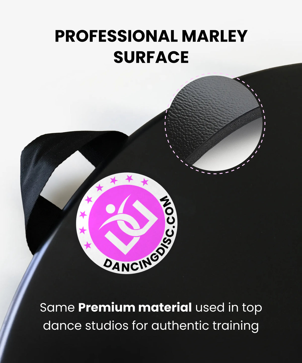 Portable Dance Practice Disc with Real Marley Surface