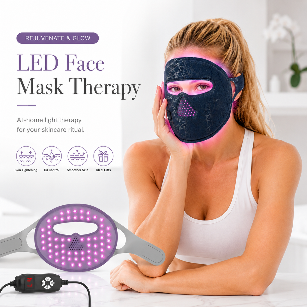 Red Light Therapy Mask for Face Anti-Aging & Skin Rejuvenation