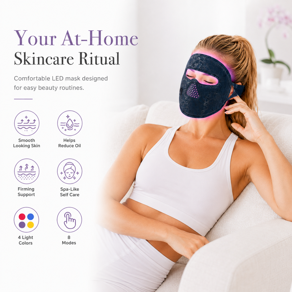 Red Light Therapy Mask for Face Anti-Aging & Skin Rejuvenation
