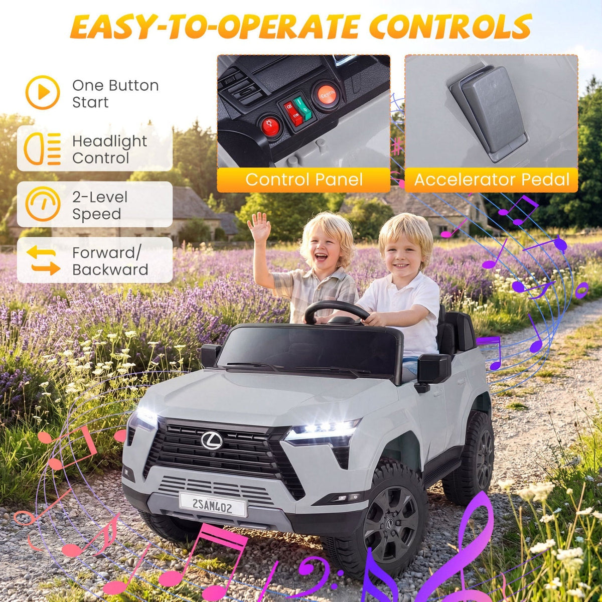LEXUS GX550 24V 4WD Ride-On Car with Remote, Age 3+