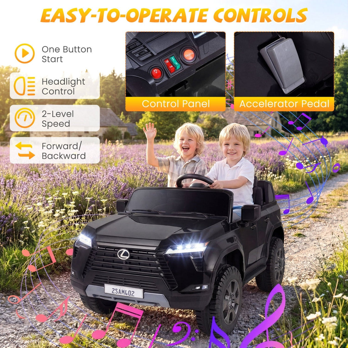 LEXUS GX550 24V 4WD Ride-On Car with Remote, Age 3+