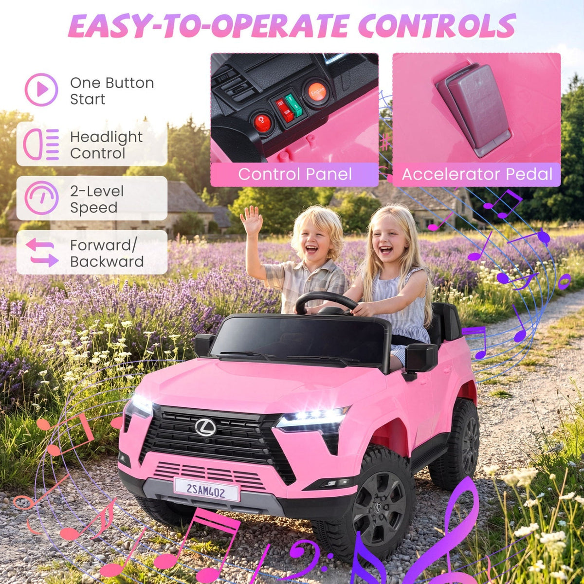 LEXUS GX550 24V 4WD Ride-On Car with Remote, Age 3+