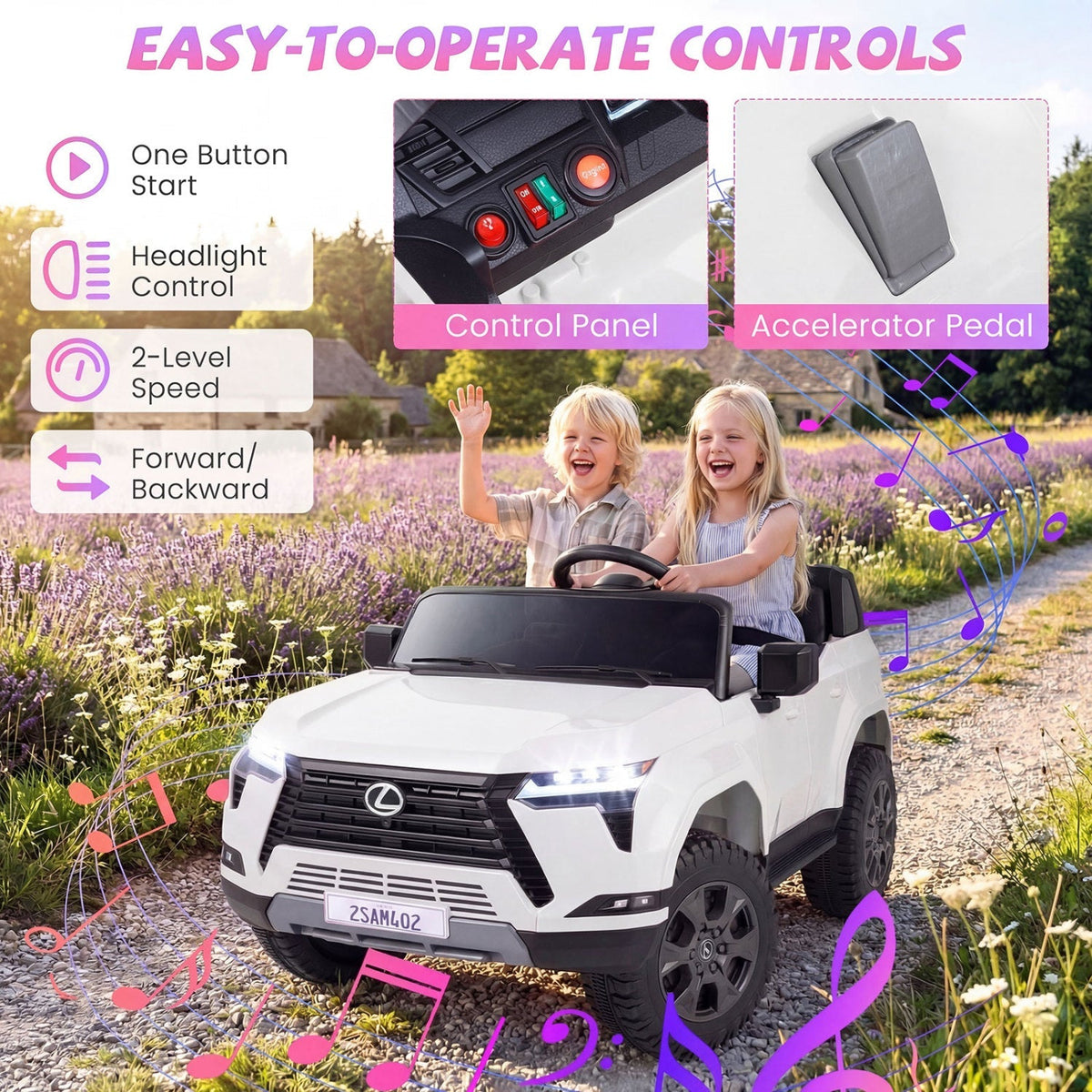 LEXUS GX550 24V 4WD Ride-On Car with Remote, Age 3+