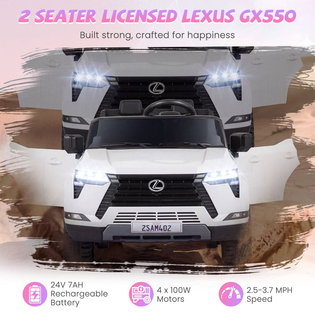 LEXUS GX550 24V 4WD Ride-On Car with Remote, Age 3+