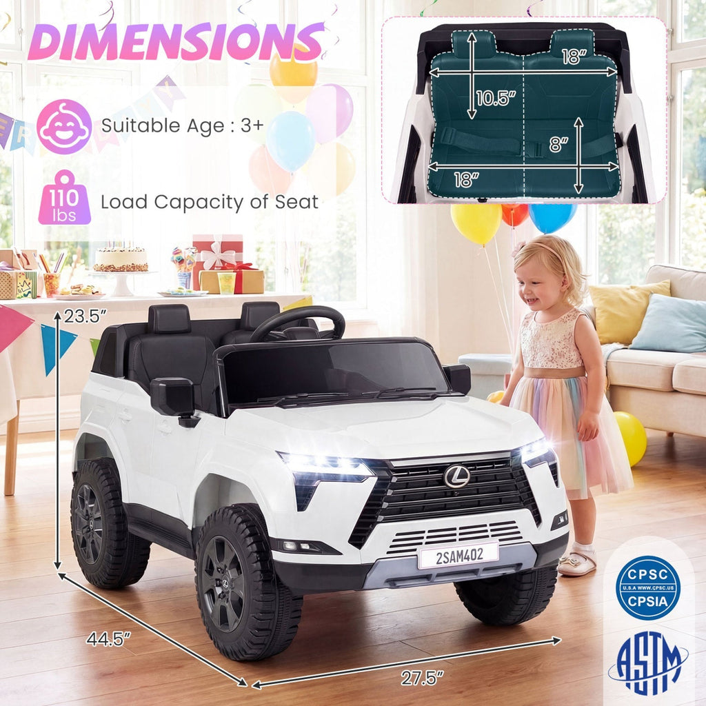 LEXUS GX550 24V 4WD Ride-On Car with Remote, Age 3+