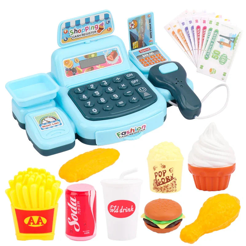 Supermarket Cashier Simulation Toy Sound Effects Cash Drawer