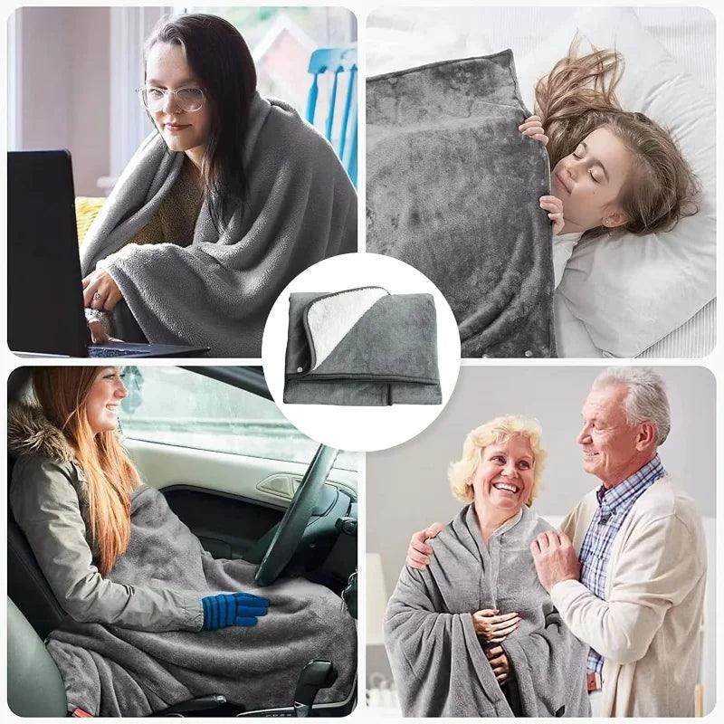 CozyGlow USB Electric Heated Poncho Wrap
