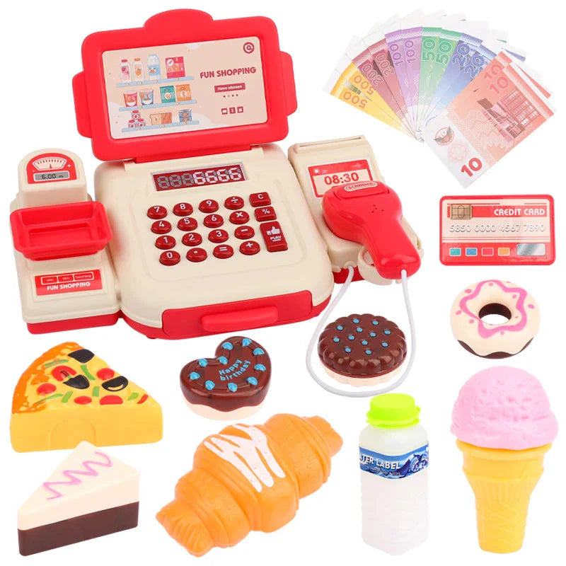 Supermarket Cashier Simulation Toy Sound Effects Cash Drawer