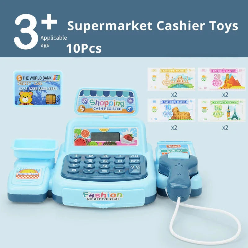 Supermarket Cashier Simulation Toy Sound Effects Cash Drawer