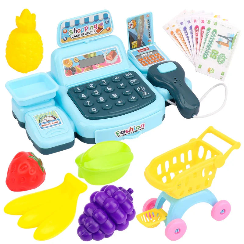 Supermarket Cashier Simulation Toy Sound Effects Cash Drawer