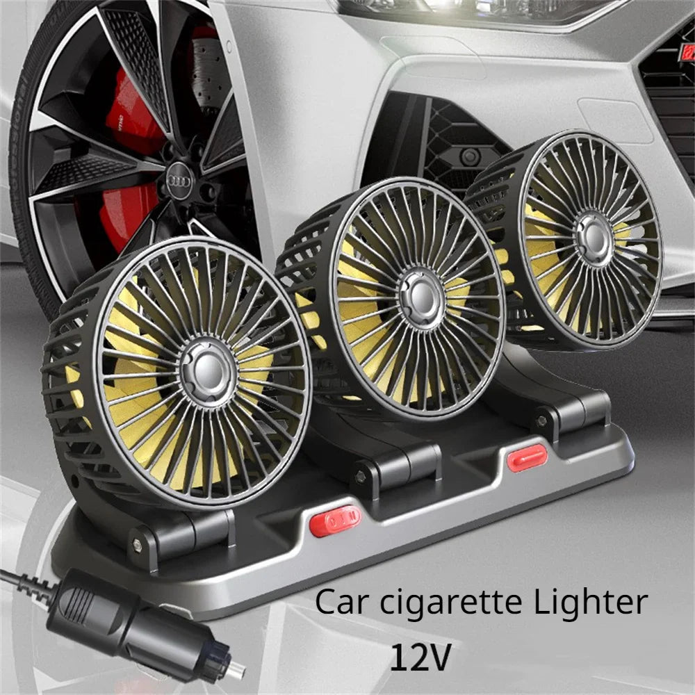 3 Head Automotive Dashboard Electric Fan