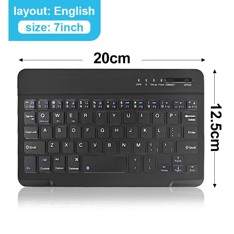 Compact Wireless Keyboard Connect 4 Devices at Once