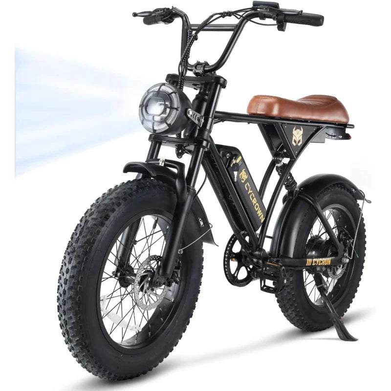 Adult Electric All-Terrain E-Bike 750W Motor, 55 Mile Range