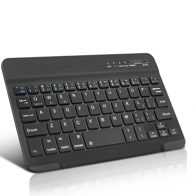 Black keyboard on a white background