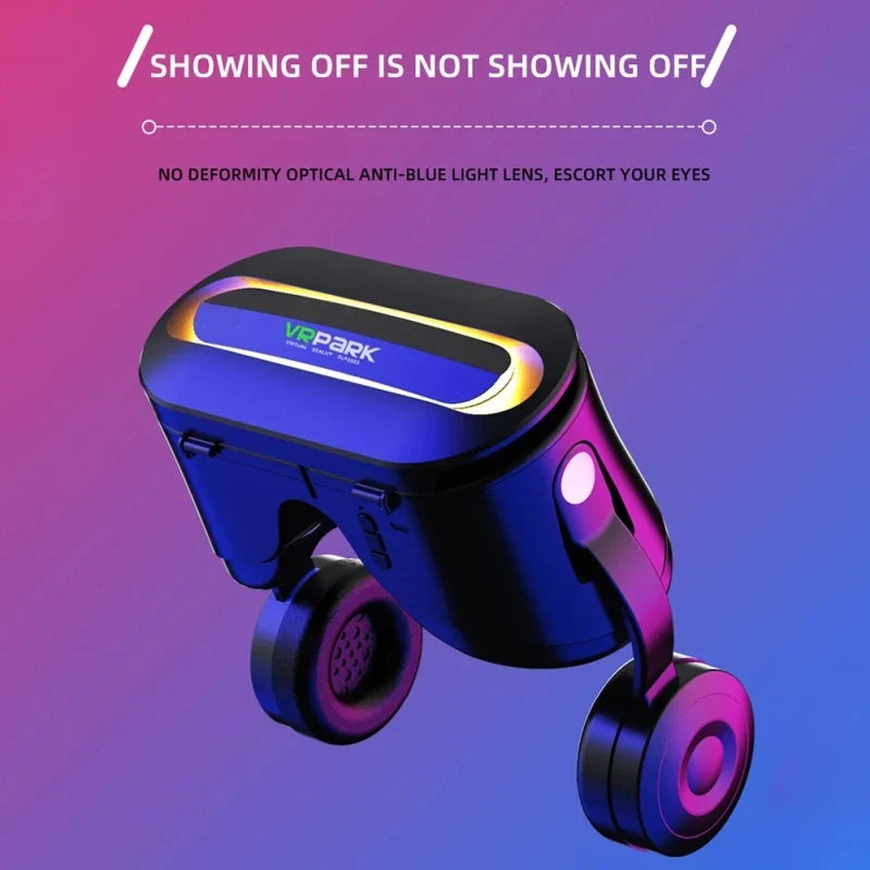 Bluetooth 5.0 3D VR Smart Virtual Reality Glasses with Headset