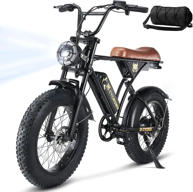 Adult Electric All-Terrain E-Bike 750W Motor, 55 Mile Range
