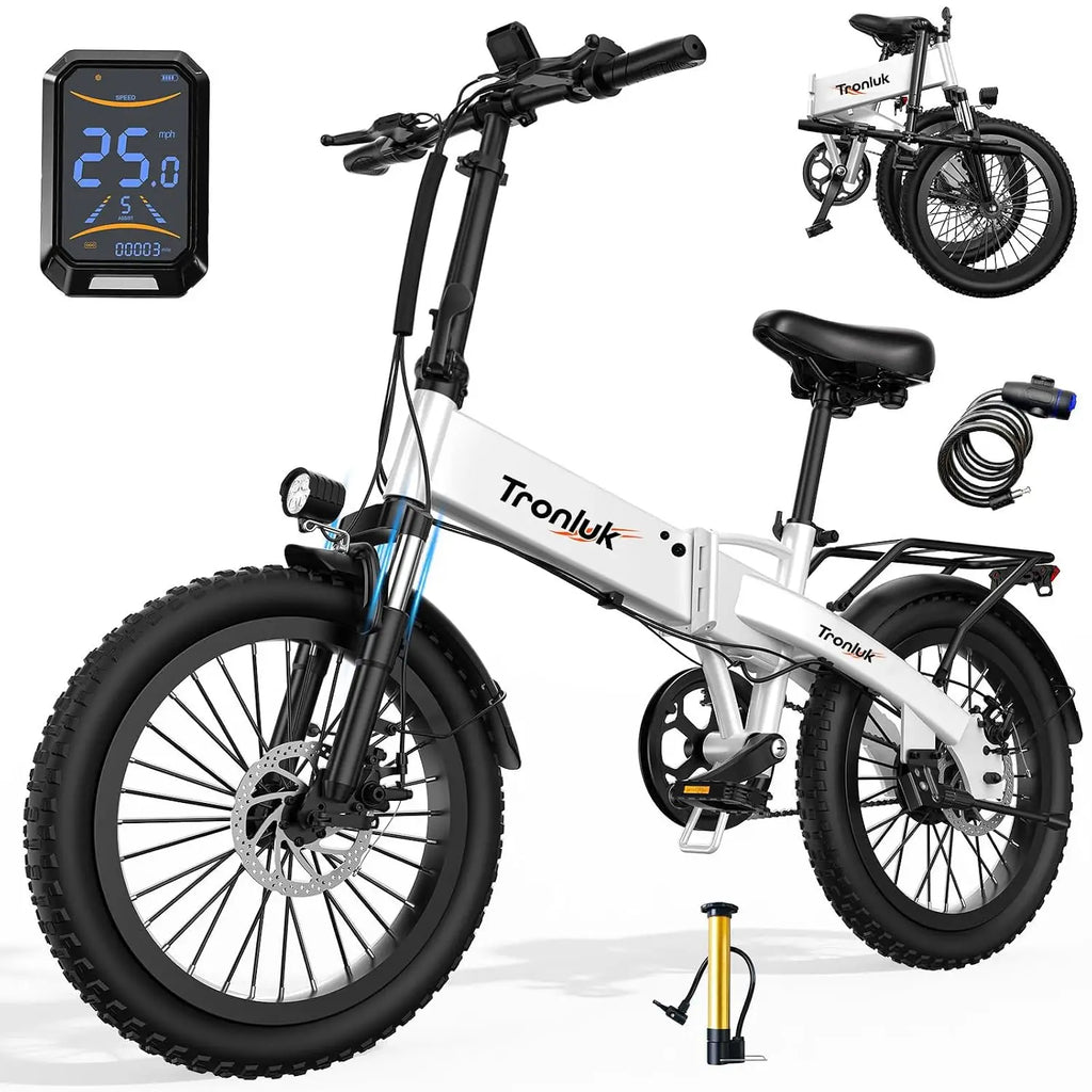 Electric Bike 520W-1200W Motor, 20-28MPH, 32 Miles Range, 48V 10Ah Battery