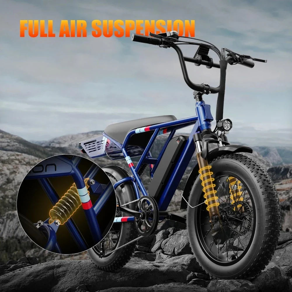 1200W Peak Electric Bike 7 Speed 30 mph