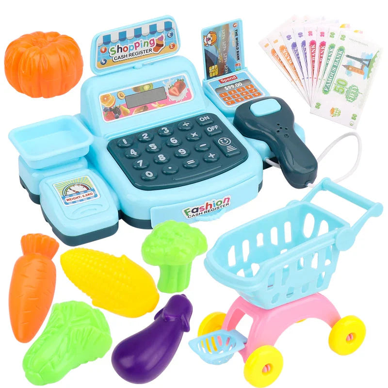 Supermarket Cashier Simulation Toy Sound Effects Cash Drawer