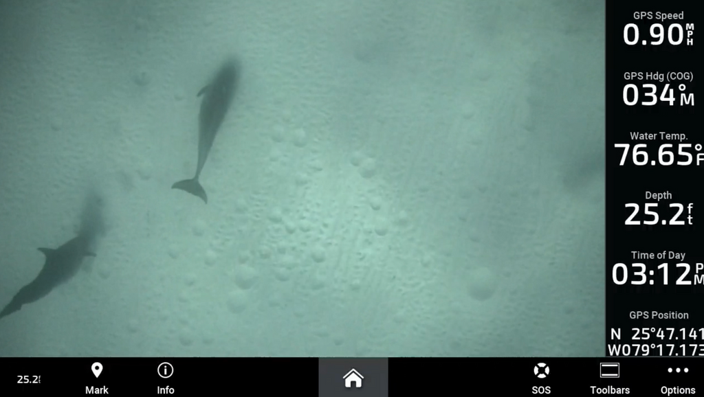Transom-Mounted Underwater Camera up to 100 meters wide angle
