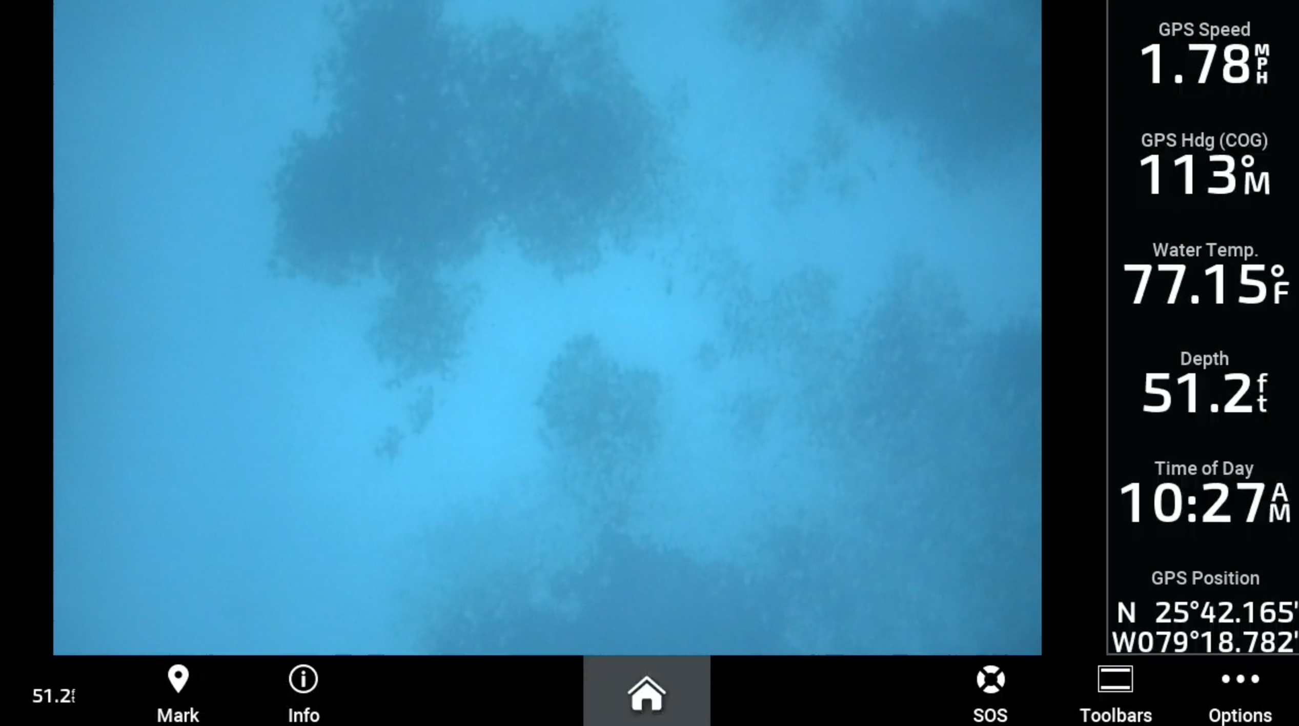 Transom-Mounted Underwater Camera up to 100 meters wide angle