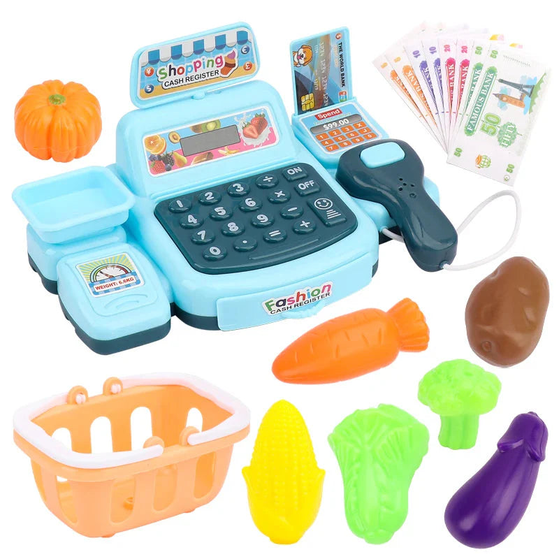 Supermarket Cashier Simulation Toy Sound Effects Cash Drawer