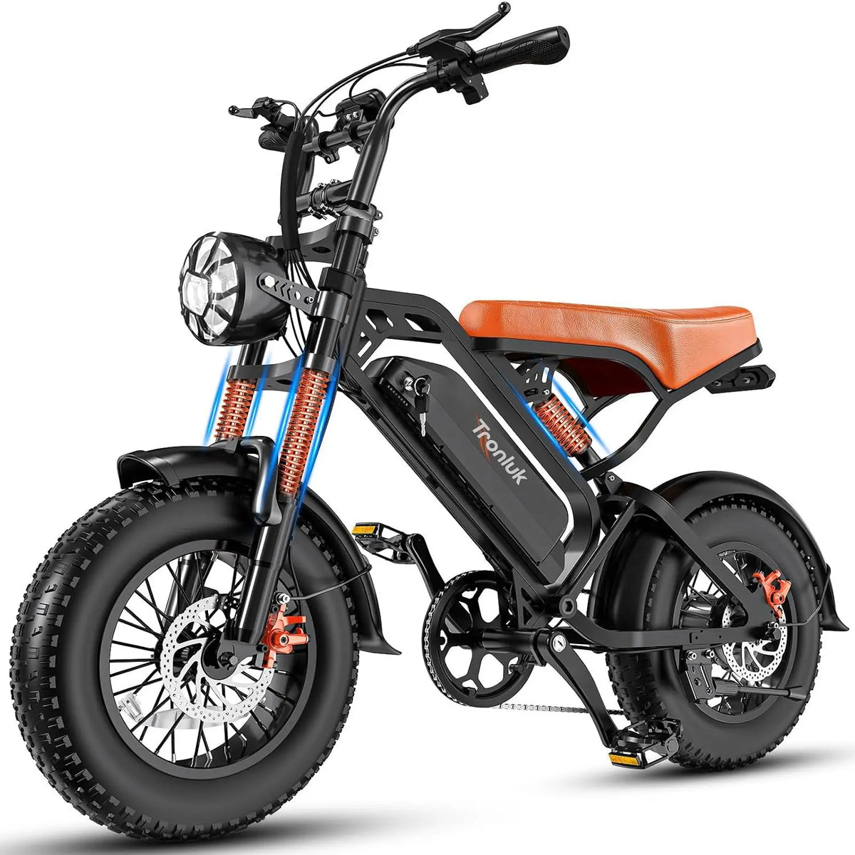Electric Bike 520W-1200W Motor, 20-28MPH, 32 Miles Range, 48V 10Ah Battery