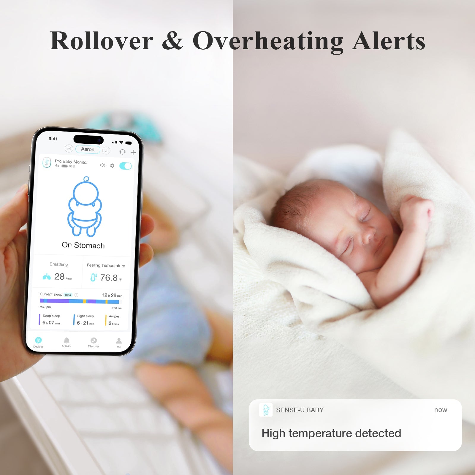 Pro Baby Monitor Tracks Sleep Position and Temperature