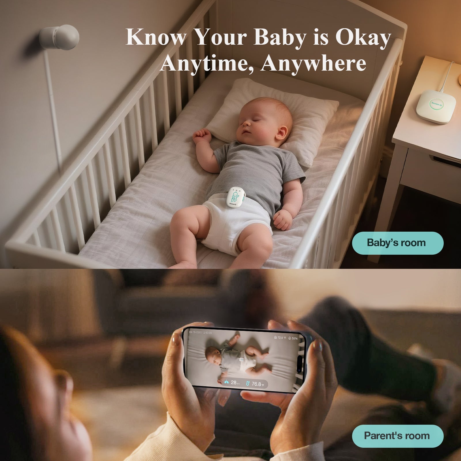 Pro Baby Monitor Tracks Sleep Position and Temperature