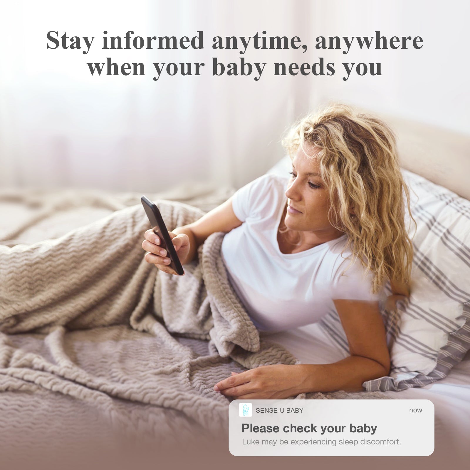 Sense-U Smart Sock Shoe 2 Baby Monitor tracks Heart Rate & Oxygen Levels