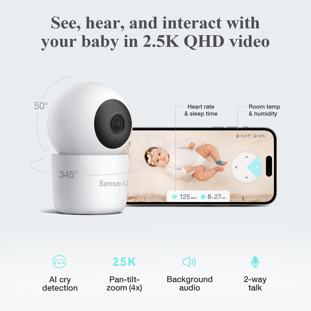 Sense-U Smart Sock Shoe 2 Baby Monitor tracks Heart Rate & Oxygen Levels