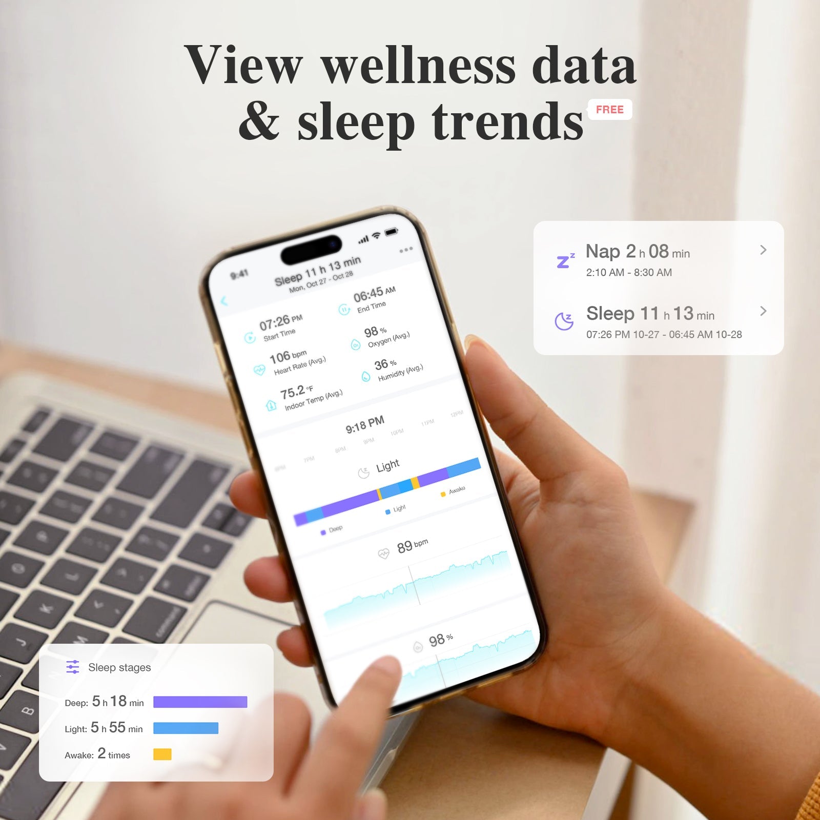 Sense-U Smart Sock Shoe 2 Baby Monitor tracks Heart Rate & Oxygen Levels