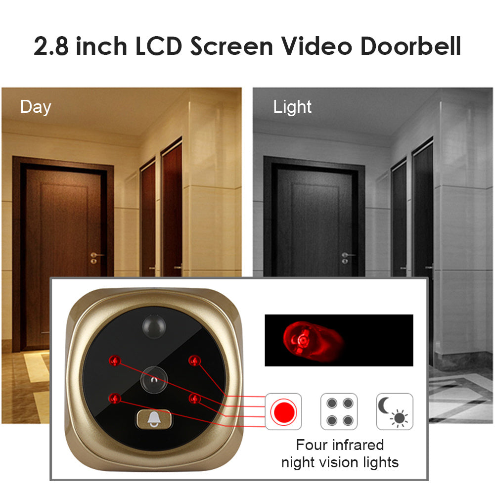 2.8" Video Doorbell Viewer with Infrared Night Vision