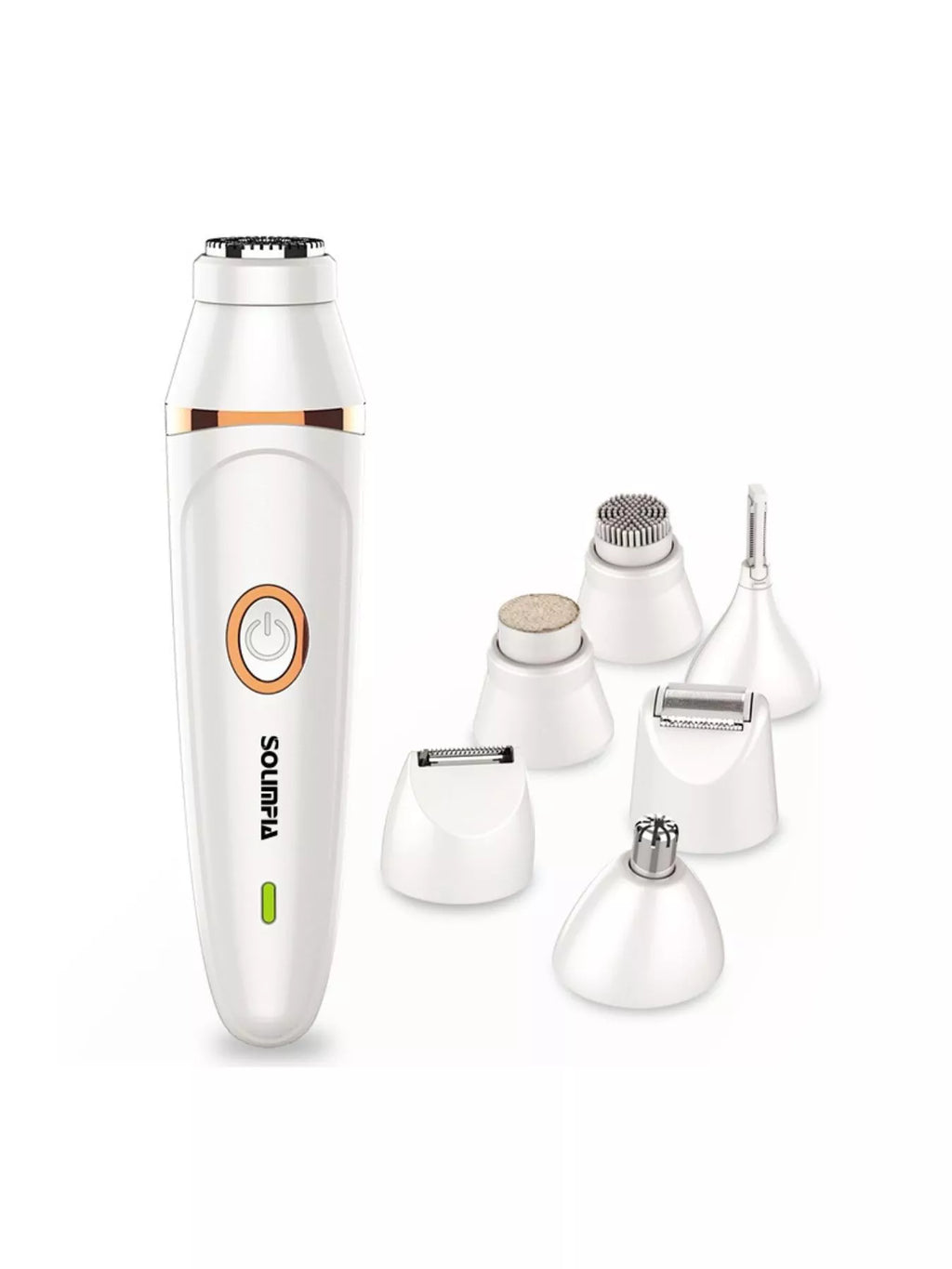 7-in-1 Electric Body Hair Remover Trimmer, Exfoliator, Facial Cleanser