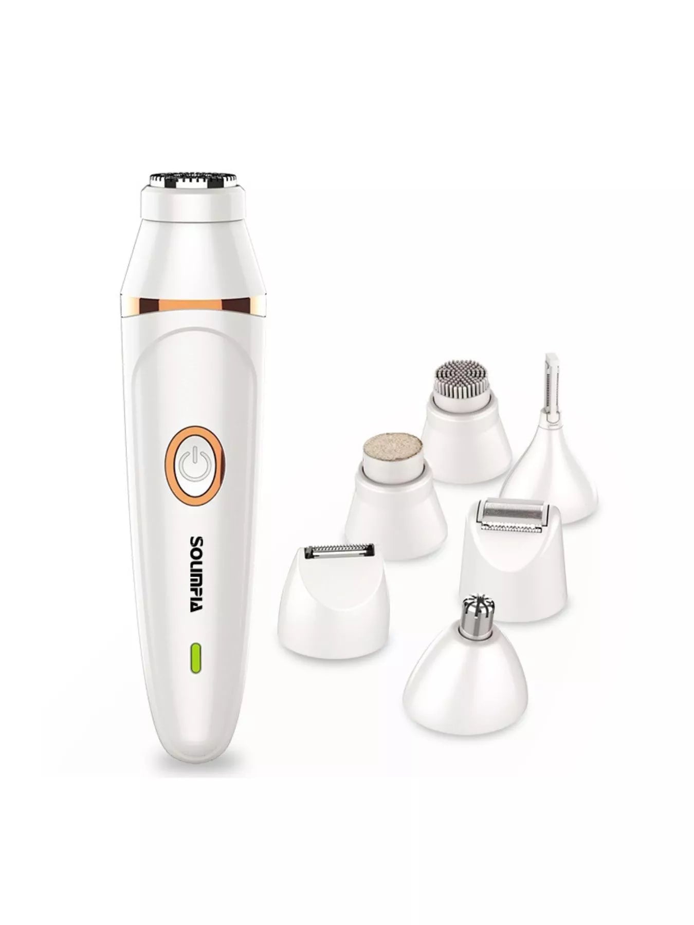 7-in-1 Electric Body Hair Remover Trimmer, Exfoliator, Facial Cleanser