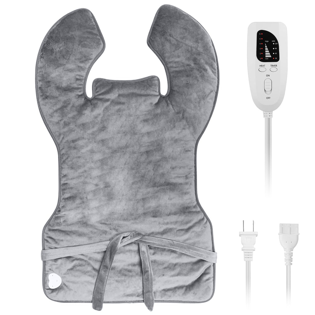 Electric Heat Wrap Fast Heating Pad Neck Shoulder Back Pain 6 Temp Settings