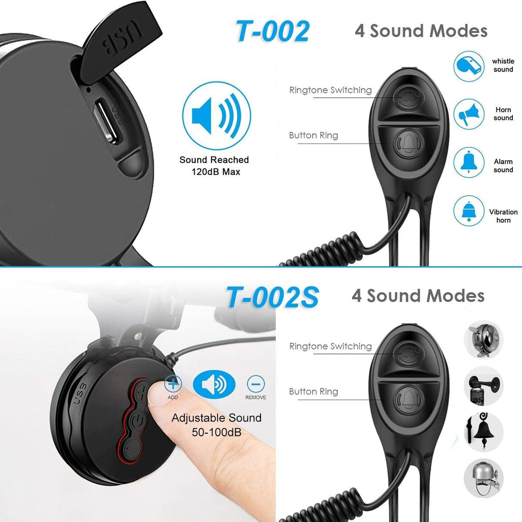Mini Electric Bike Horn USB Rechargeable Waterproof