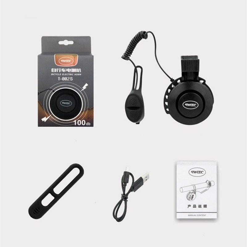 Mini Electric Bike Horn USB Rechargeable Waterproof