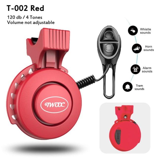 Mini Electric Bike Horn USB Rechargeable Waterproof