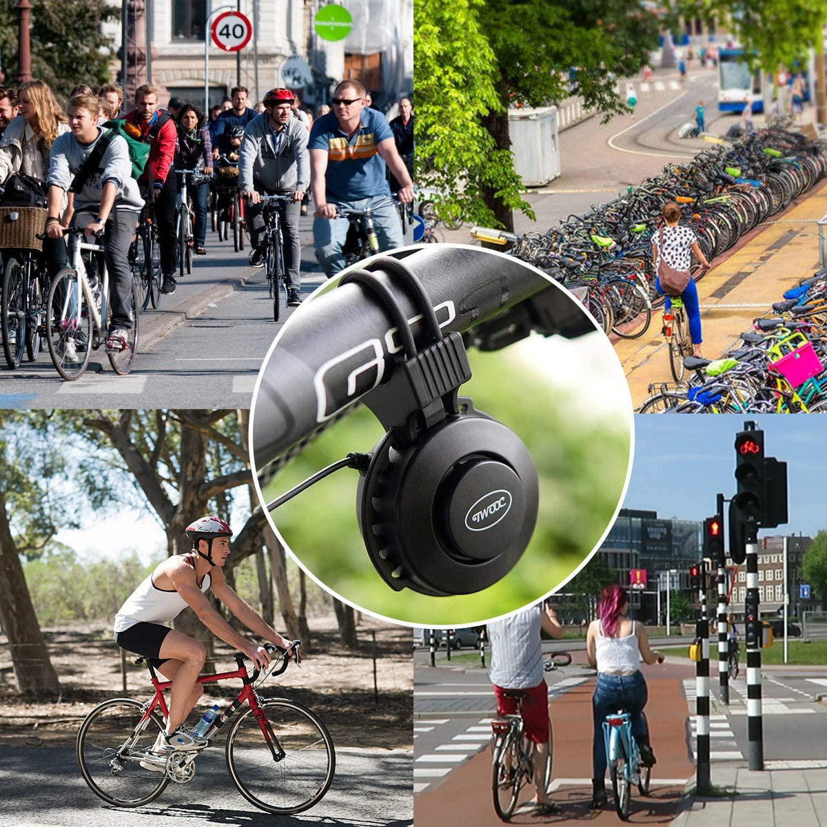 Mini Electric Bike Horn USB Rechargeable Waterproof