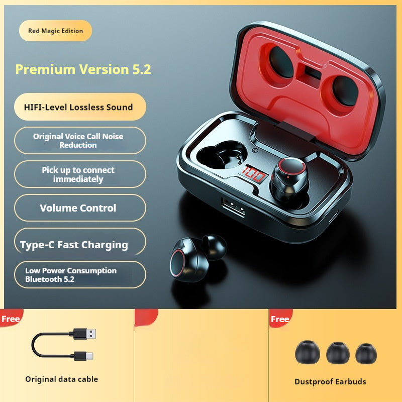 Earbuds Wireless Finger Touch Headset Stereo Noise Cancelling