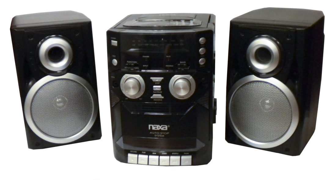 Naxa Boombox Portable CD Player, AM FM Stereo, Cassette Player and Recorder