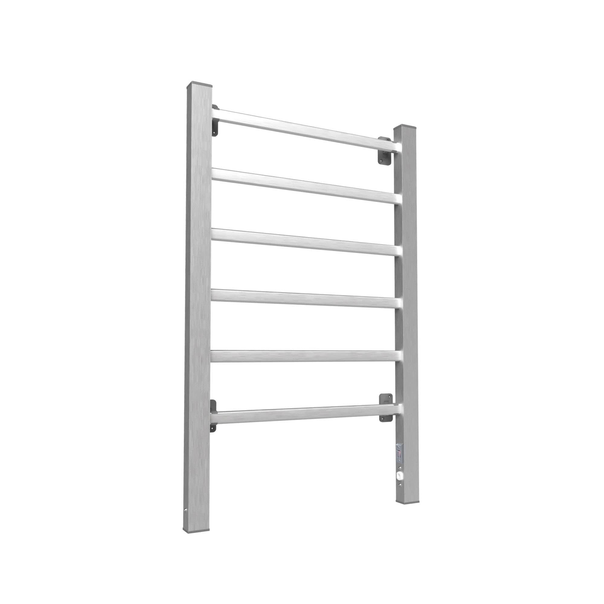Electric Heated Towel Warmer Wall Mounted Bathroom, 6 Bars Drying Rack NEW