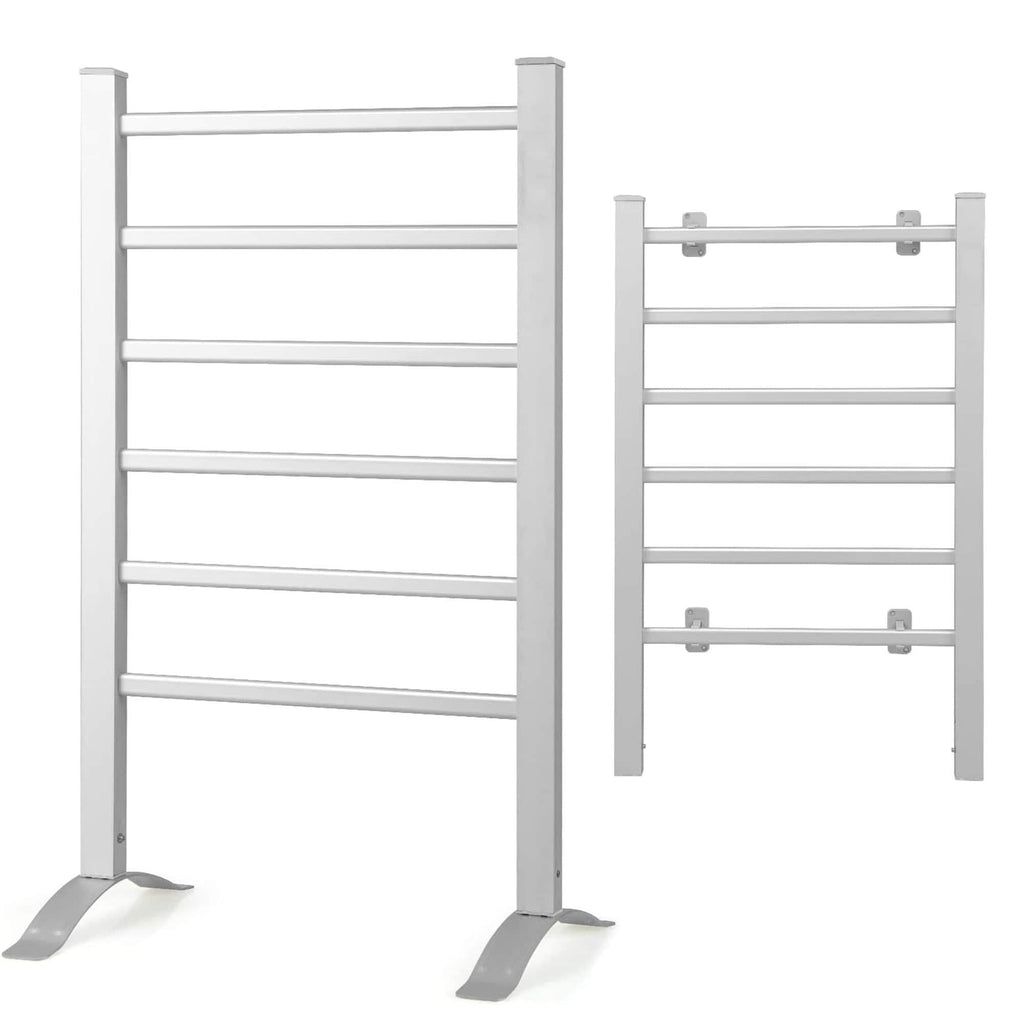 Electric Heated Towel Warmer Wall Mounted Bathroom, 6 Bars Drying Rack NEW