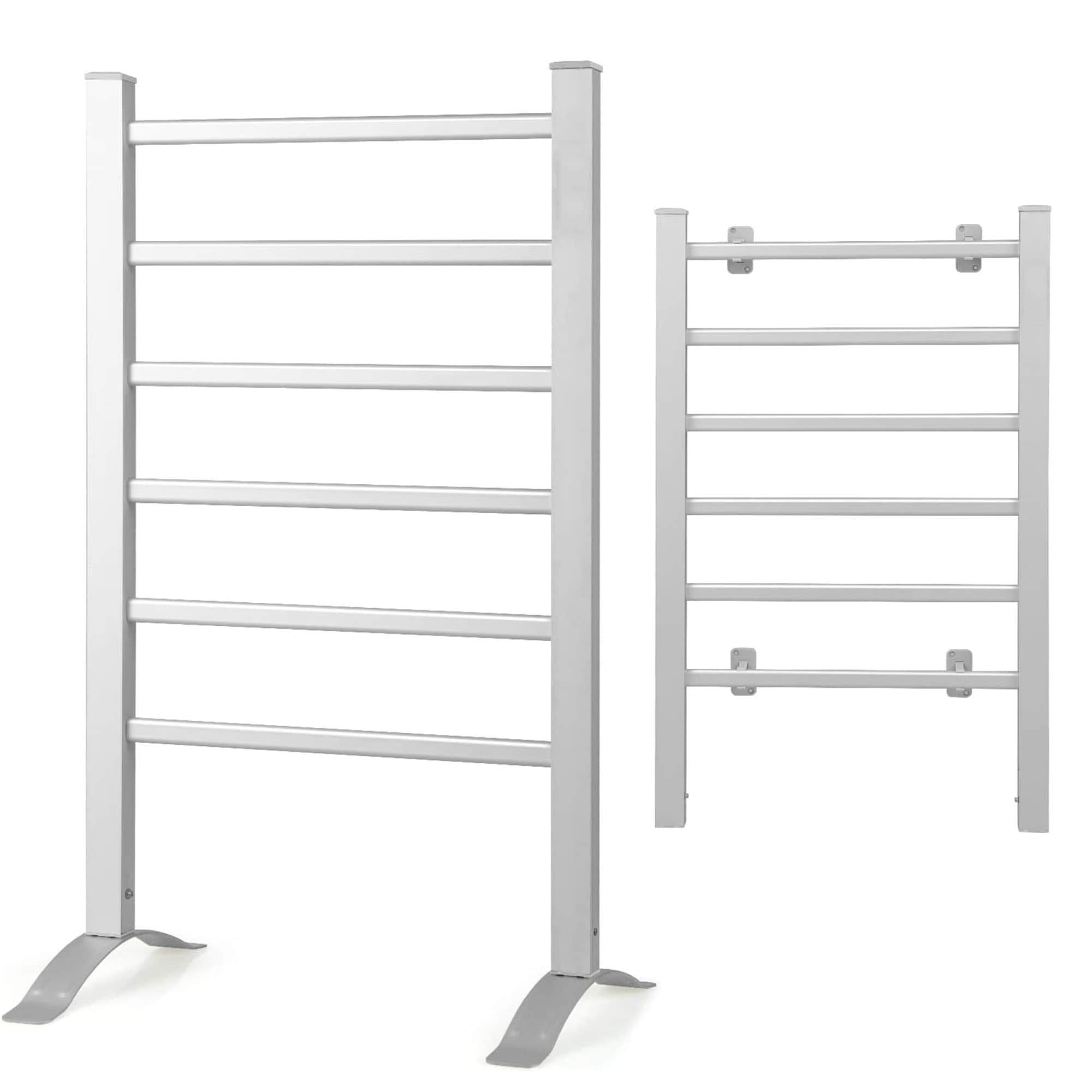 Electric Heated Towel Warmer Wall Mounted Bathroom, 6 Bars Drying Rack NEW