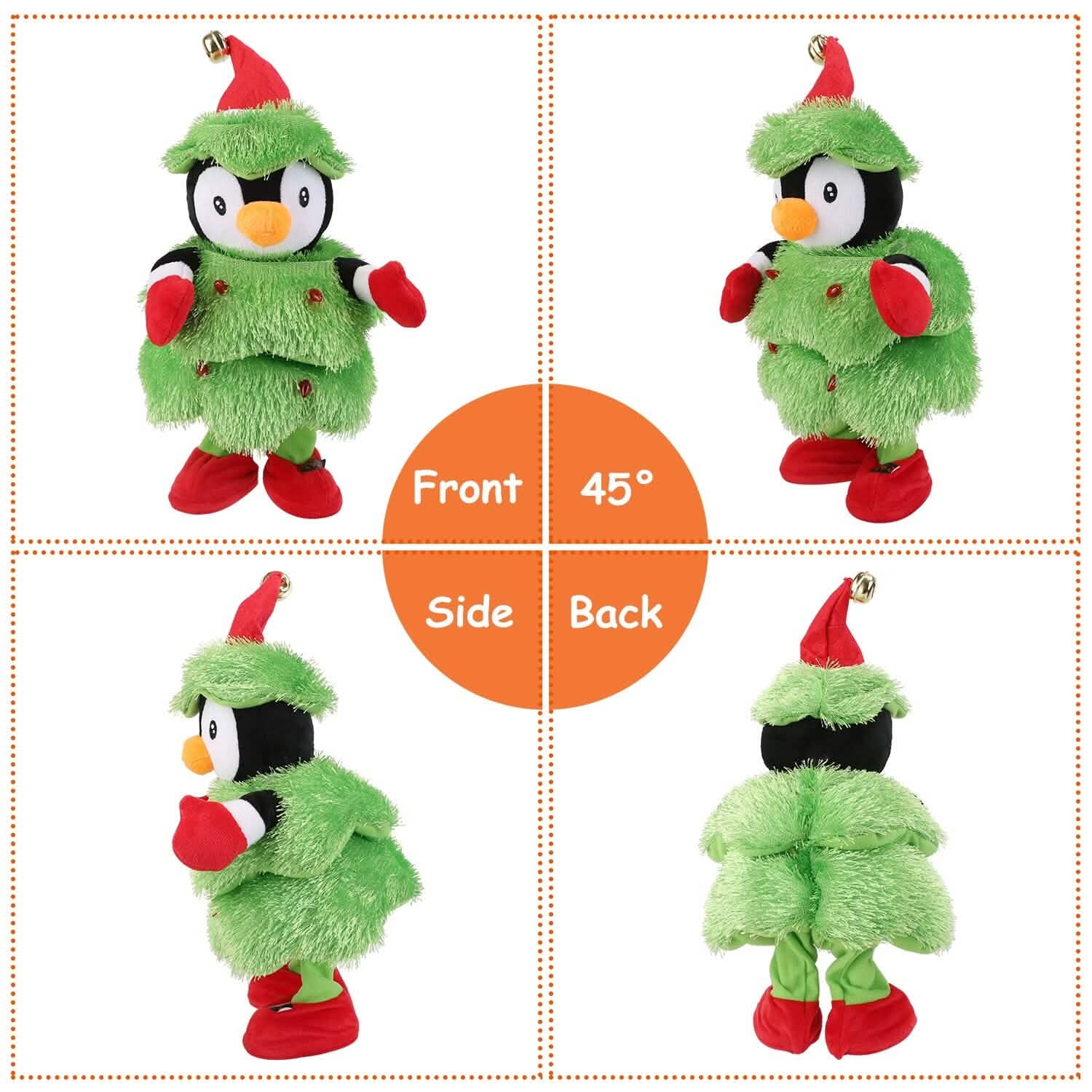 Electric Dancing Singing Plush Toy Elk, Penguin or Snowman
