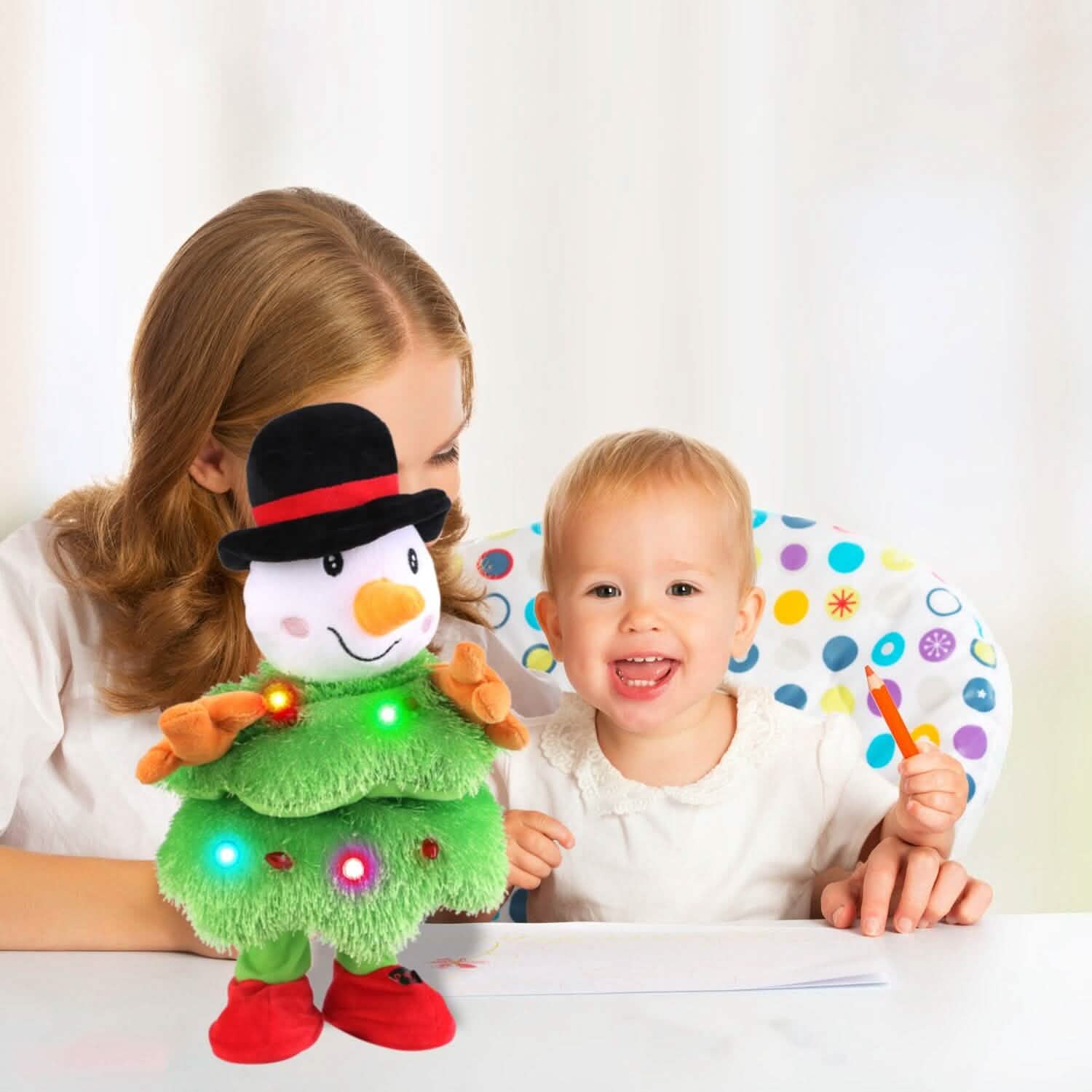Electric Dancing Singing Plush Toy Elk, Penguin or Snowman